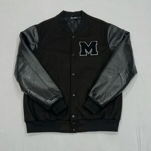 Mercedes AMG Petronas F1 Black Varsity Jacket